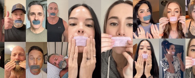 Mouth taping has exploded in popularity